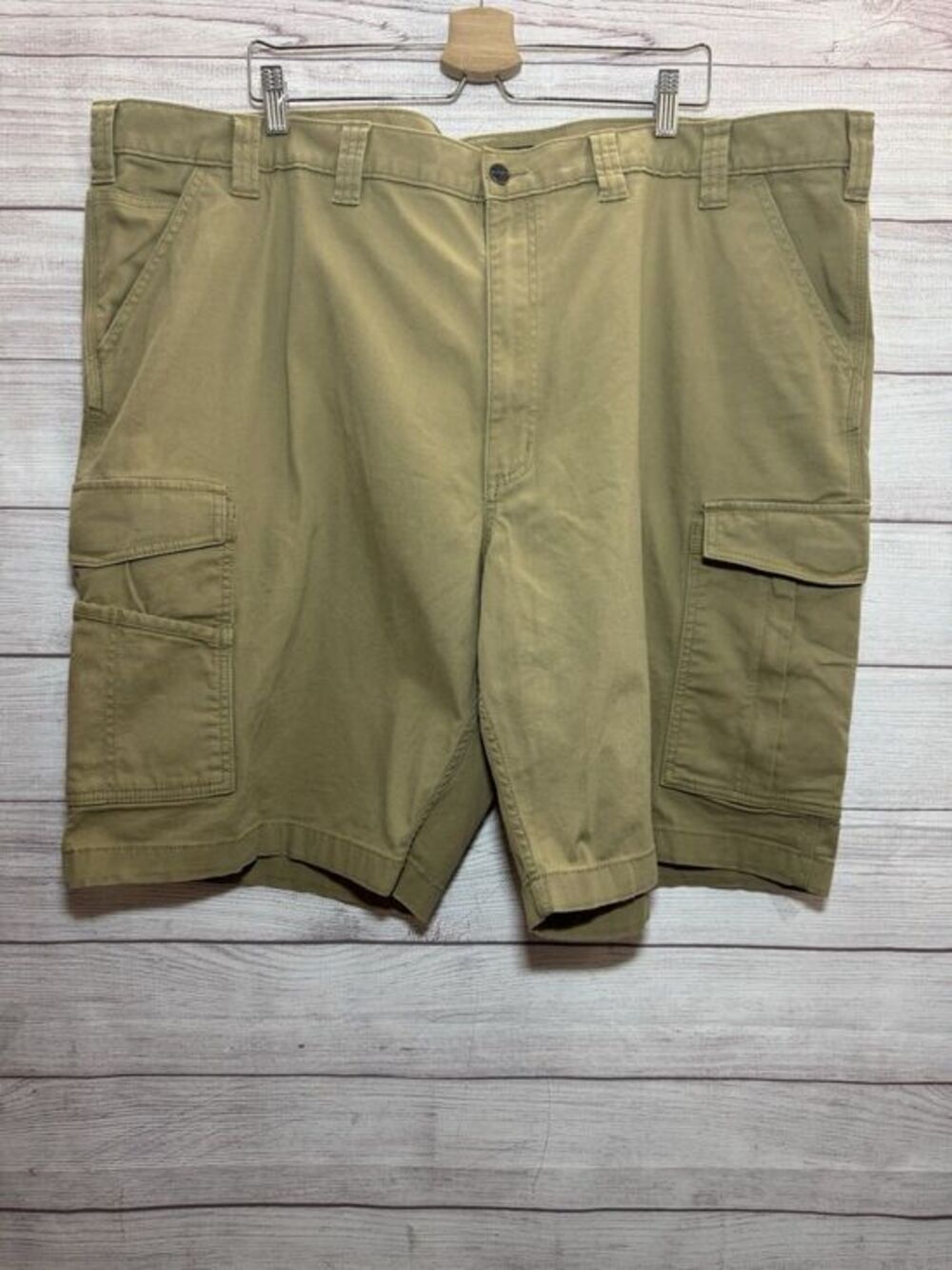 Carhartt Shorts Men 48 Brown Cargo Chino Canvas Relaxed Fit Work Wear Logo *